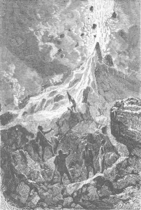 The Volcano in Journeys and Adventures of Captain Hatteras