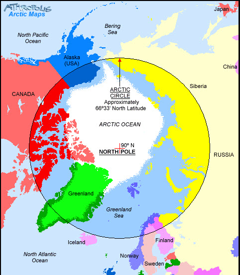 Map Showing Arctic Circle Where Does The Arctic Begin? End? — Beyond Penguins And Polar Bears