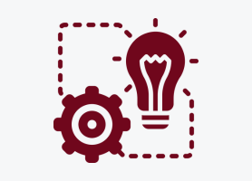 lightbulb gear icon